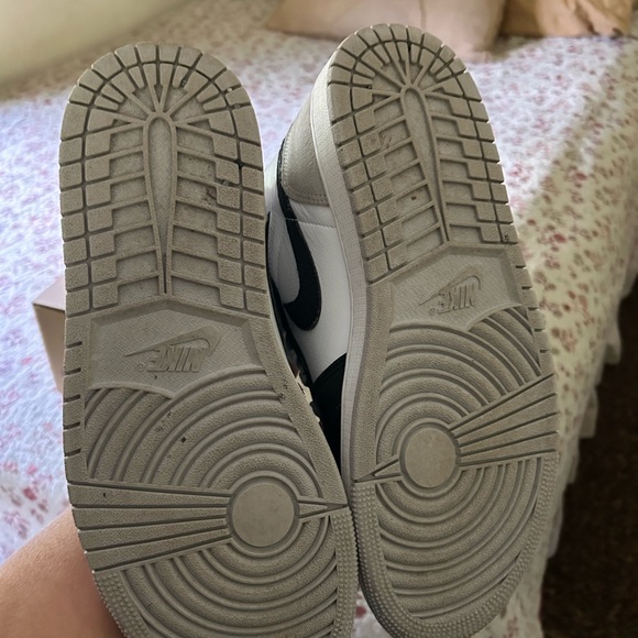 Air Jordan Black and White High-Top Sneakers - Picture 2 of 7